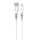 Cablu de date si incarcare USB to Lightning (iPhone) Pavareal PA-DC99I, 5A, 1 metru, alb