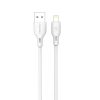 Cablu de date si incarcare USB to Lightning (iPhone) Pavareal DC186I, 6A, 1 metru, alb