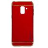 Husa protectie Samsung Galaxy A5/A8 2018, Mocolo Supreme Luxury 3 in 1, rosie