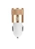 Incarcator auto Mocolo cu port USB, cablu MicroUSB inclus, 1A, alb/rose gold