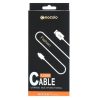 Cablu de date si incarcare MicroUSB Mocolo, 1 metru, 2.0A, cablu impletit, argintiu