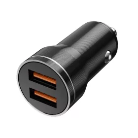 Incarcator auto Jellico F2S, dual port USB, 18W, 3.1A, negru