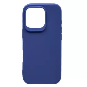   Husa protectie Apple iPhone 16 Pro, Matt TPU My Choice, silicon moale, albastru inchis