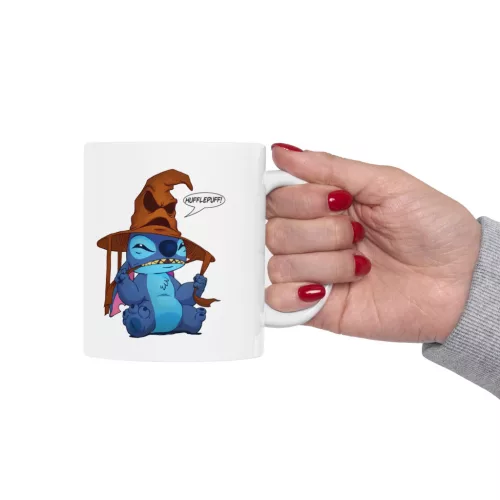 Cana ceramica personalizata, design Sorting Stitch, 330 ml, alba