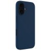 Husa Apple iPhone 16 Plus, Luxury Silicone, catifea in interior, albastru inchis
