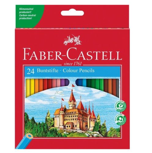 Set creioane colorate Faber Castell, 24 culori