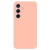 Husa Samsung Galaxy A56, Luxury Silicone, protectie camera, catifea in interior, roz pal