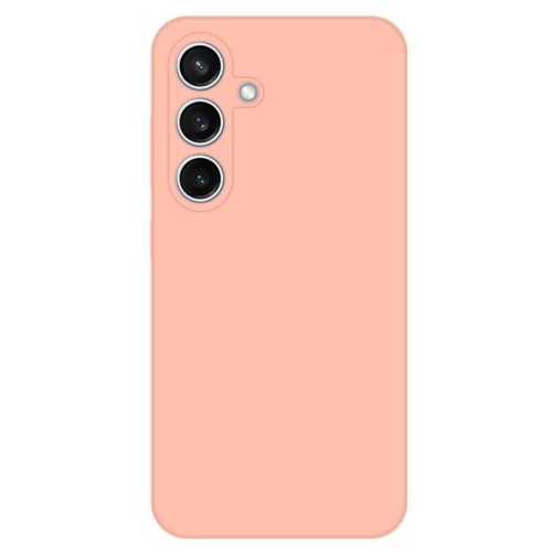 Husa Samsung Galaxy A56, Luxury Silicone, protectie camera, catifea in interior, roz pal
