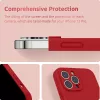 Husa Samaung Galaxy S25 FE Luxury Silicone, catifea in interior, protectie camere, rosu