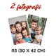 Set 2 fotografii cu imaginea ta, A3 (21 x 30 cm)