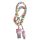 Cablu date si incarcare Lightning (iPhone), 1 metru, 3A, multicolor, capete roz