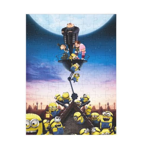 Puzzle 80 piese, 20 x 15 cm, personaje Minions, model 9