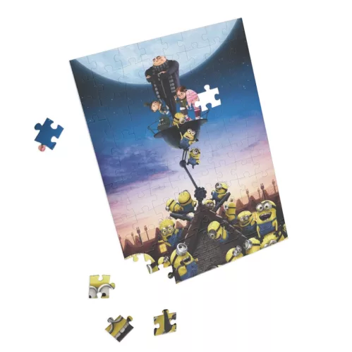 Puzzle 80 piese, 20 x 15 cm, personaje Minions, model 9
