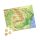 Puzzle 120 piese, 20 x 29 cm, carton alb perlat, harta Romaniei