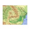 Puzzle 120 piese, 20 x 29 cm, carton alb perlat, harta Romaniei