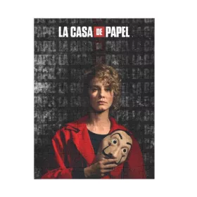   Puzzle 80 piese, 20 x 15 cm, personaje Casa de Papel, model 1