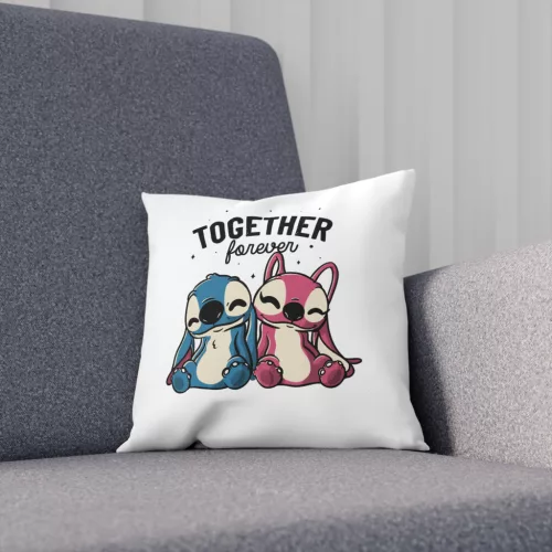 Perna decorativa personalizata, 40 x 40 cm, alba, mata, husa detasabila, model 4