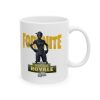 Cana ceramica personalizata, design Battle Royale, 330 ml, alba