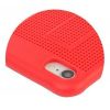 Husa de protectie pentru iPhone 7/8, silicon moale cu perforatii si curelusa sustinere telefon, rosu