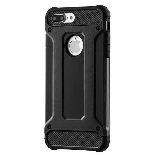 Husa Armor Case pentru Apple iPhone 7 Plus, hibrid (TPU + Plastic), neagra