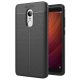 Husa de protectie Xiaomi Redmi Note 4 / 4X, model Litchi, silicon moale, negru