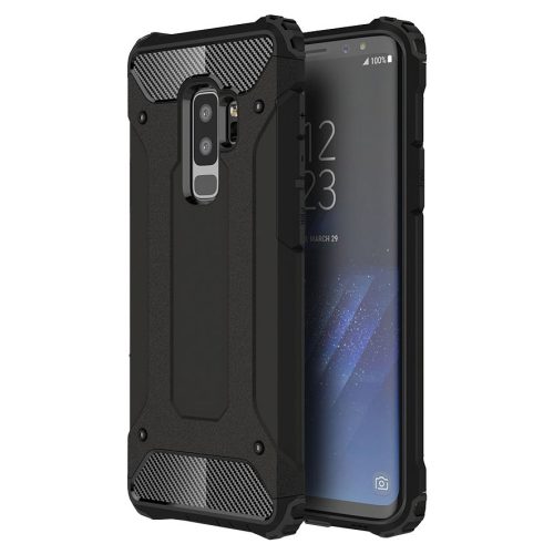 Husa Armor Case pentru Samsung Galaxy S9 Plus, hibrid (TPU + Plastic), neagra