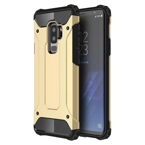  Husa Armor Case pentru Samsung Galaxy S9 Plus, hibrid (TPU + Plastic), aurie