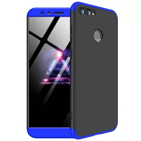   Husa Full cover GKK (fata + spate) pentru Huawei Honor 7X, negru cu albastru