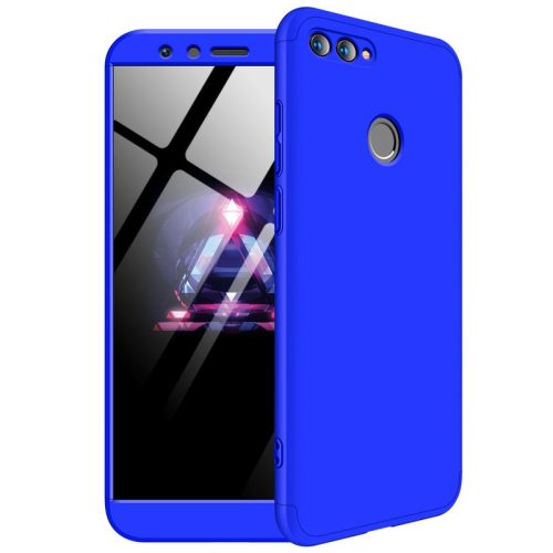 Husa Full cover GKK (fata + spate) pentru Huawei Honor 7X, albastra