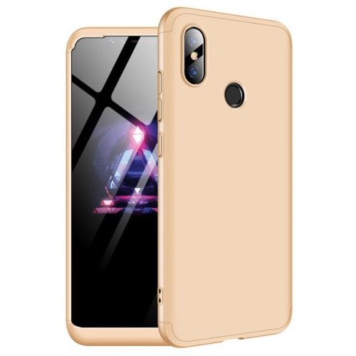 Husa Full cover GKK (fata + spate) pentru Xiaomi Mi8, aurie