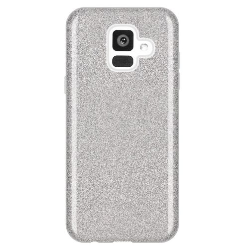  Husa Luxury Glitter pentru Samsung Galaxy A6 2018, argintie
