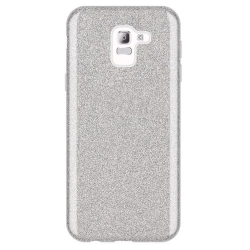  Husa Luxury Glitter pentru Samsung Galaxy J6 2018, argintie