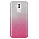  Husa Luxury Glitter pentru Huawei Mate 20 Lite, argintiu cu roz