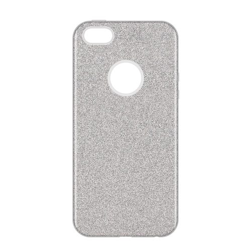  Husa Luxury Glitter pentru Apple iPhone 5/5S/SE, argintie