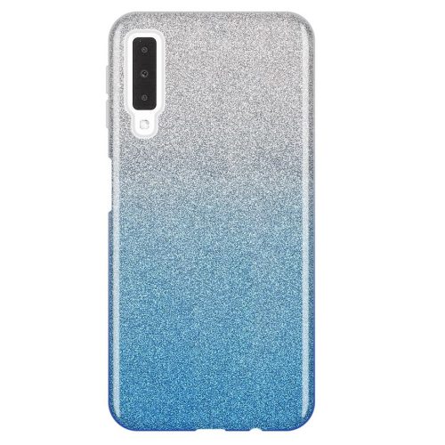  Husa Luxury Glitter pentru Samsung Galaxy A9 2018, argintiu cu albastru