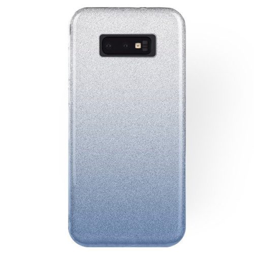  Husa Luxury Glitter pentru Samsung Galaxy S10e, argintiu cu albastru
