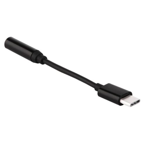 Cablu adaptor Type C to jack 3.5 mm, negru