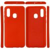 Husa Liquid Silicone Case pentru Samsung Galaxy A41, interior microfibra, rosie