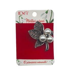 Martisor brosa metalica, model 18