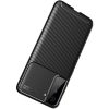 Husa Carbon Fiber pentru Samsung Galaxy S21, aspect carbon, neagra
