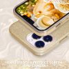 Husa Apple iPhone 13 Pro Max Luxury Glitter, protectie camera, aurie