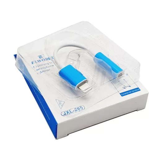 Cablu adaptor Lightning to jack 3.5 mm, iPhone/IPad, alb