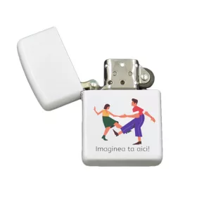   Bricheta metalica tip ZIPPO (cu gaz), personalizata cu poza ta