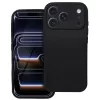 Husa Apple iPhone 17 Pro, Luxury Silicone, catifea in interior, protectie camere, neagra