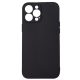 Husa Apple iPhone 15 Pro Max, Luxury Silicone, catifea in interior, protectie camere, neagra
