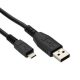 Cablu de date si incarcare MicroUSB, 1 metru, negru