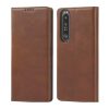 Husa Samsung Galaxy A20s, Elegant Book Case, inchidere magnetica, maro