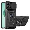 Husa protectie Motorola Edge 50 Neo, Camshield Armor, inel sustinere, protectie camera, neagra