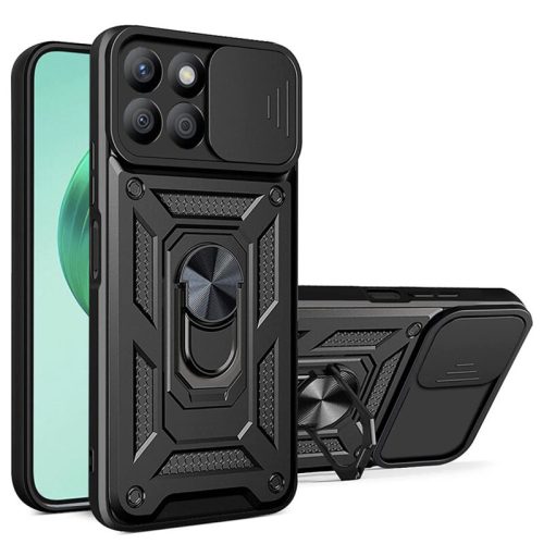 Husa protectie Motorola Edge 50 Neo, Camshield Armor, inel sustinere, protectie camera, neagra