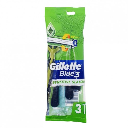 Set 3 aparate de ras Gillette Blue 3 Sensitive Slalom, 3 lame